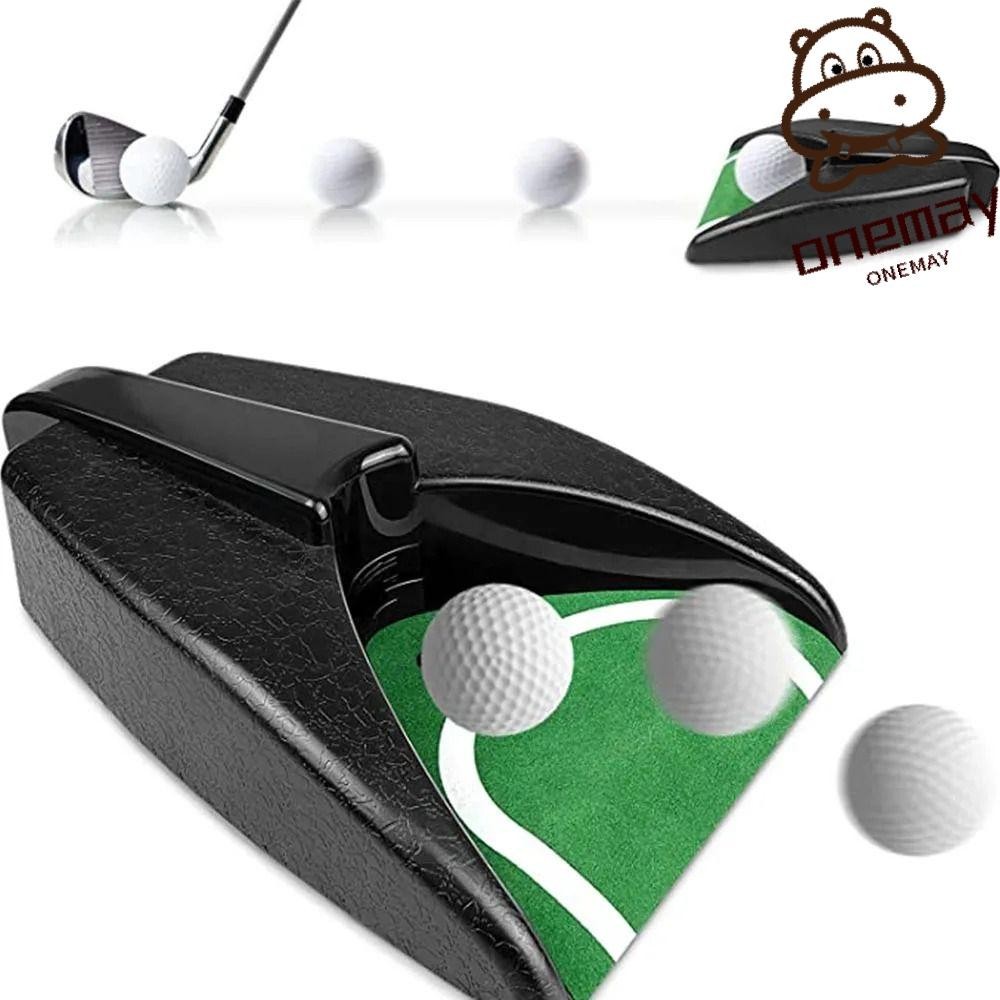 ONEMAYSHOW Golf Returner, Putter Set Automatic Training Tool Golf Ball
