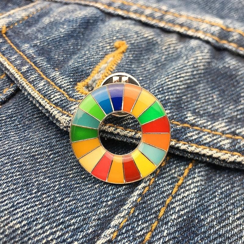 CH*【READY STOCK】 Sdg Pin - European Sustainable Development Goals Pin ...