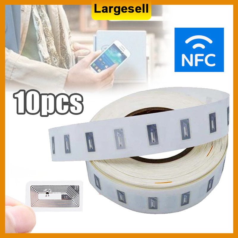 10pcs NFC Induction Label Sticker 13.56MHz NFC Chip NTAG213 Sticker ...