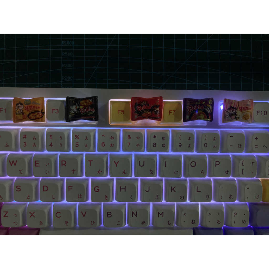 Amerteer Samyang Buldak Korean fire Noodle Theme Artisan keycaps for MX ...