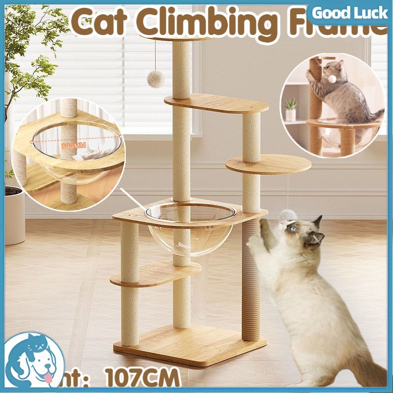 Large Cat Climbing Frame With Cat Nest | Shopee Philippines