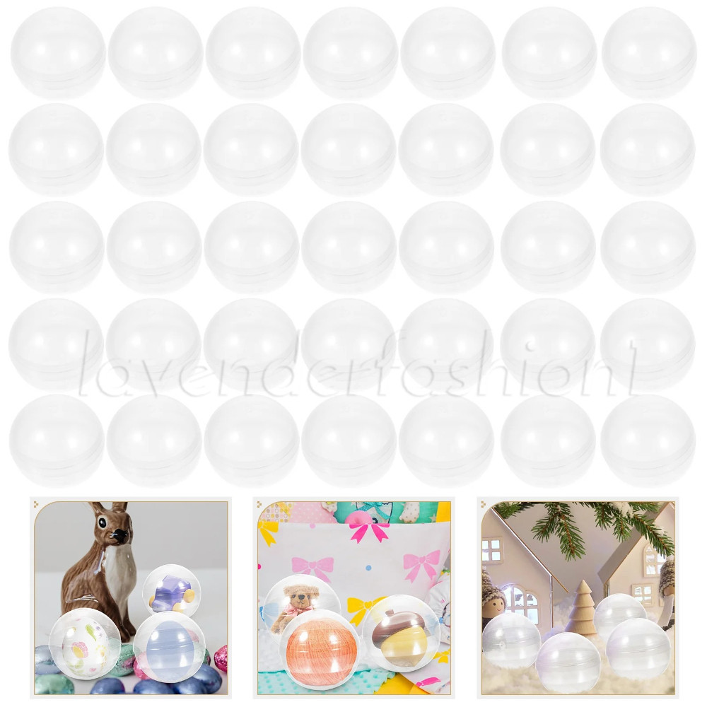 Fillable Round Twisted Egg Shell / Transparent Plastic Surprise Ball ...