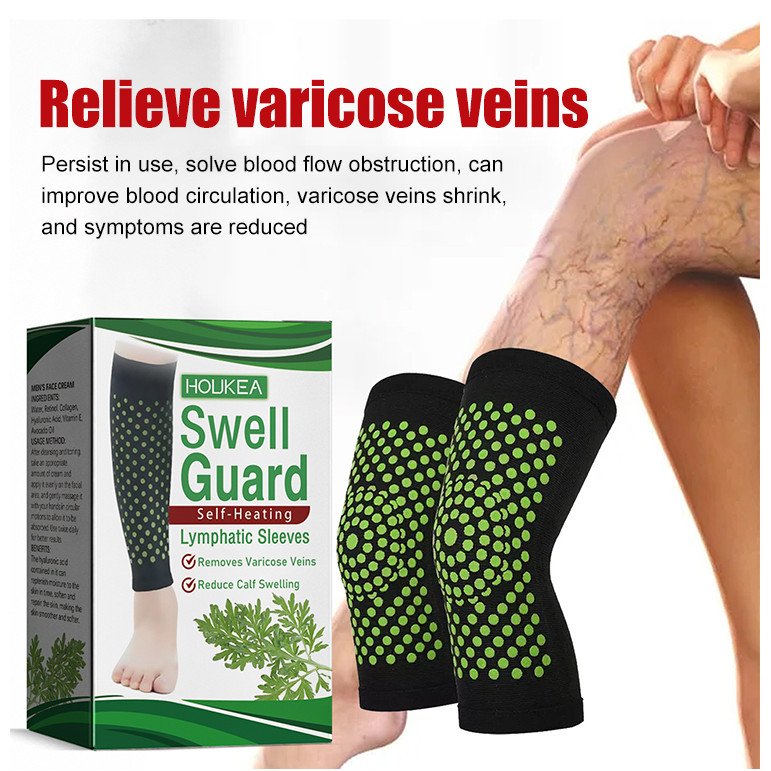 Warming leg warmer vein care bulge relief lymphatic swelling leg warmer Warm and heated leg