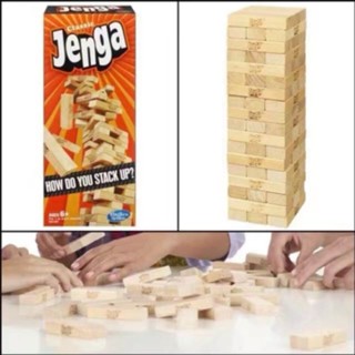 Wooden jenga 54pcs toy Jumbo Jenga Wooden Building Blocks Educational ...