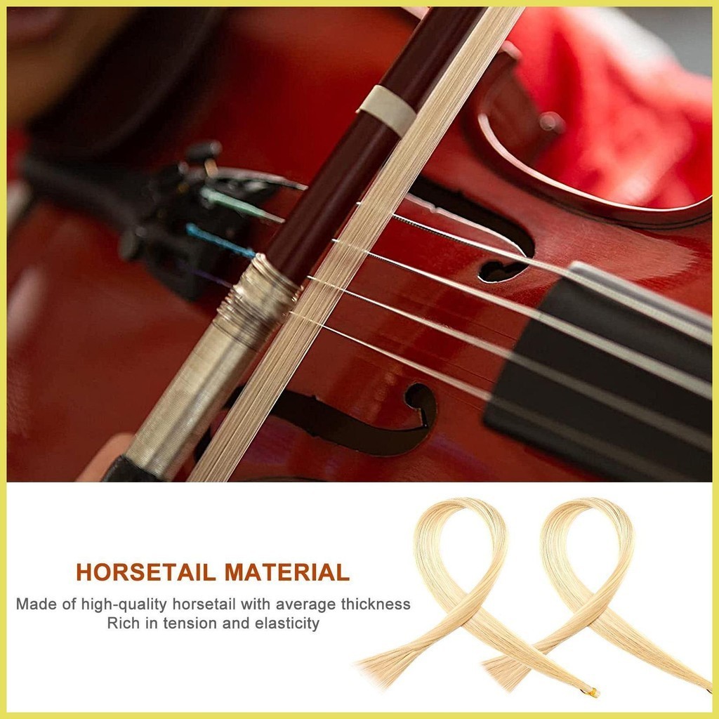 Violin Hair Replacement Fiddle Rehair Tool White Horsehair Violin