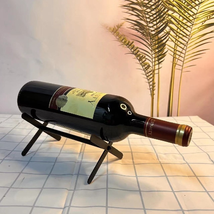 One Wine Bottle Metal Wine Rack Display Stand Bottle Holder Barware Bar ...