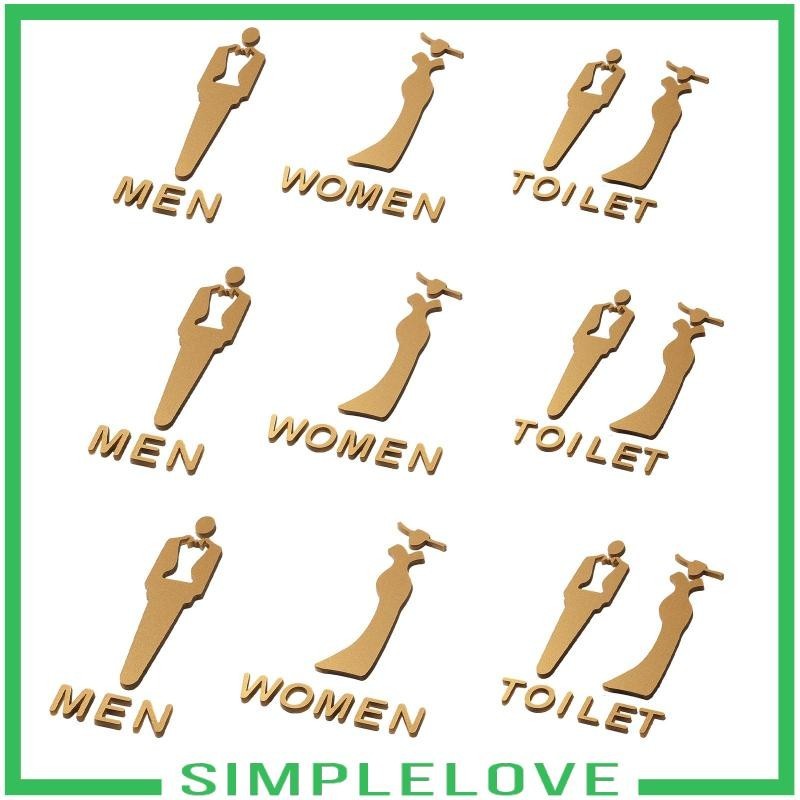 [Simple] WC Sign Signage with Decorations Toilet Sign | Shopee Philippines