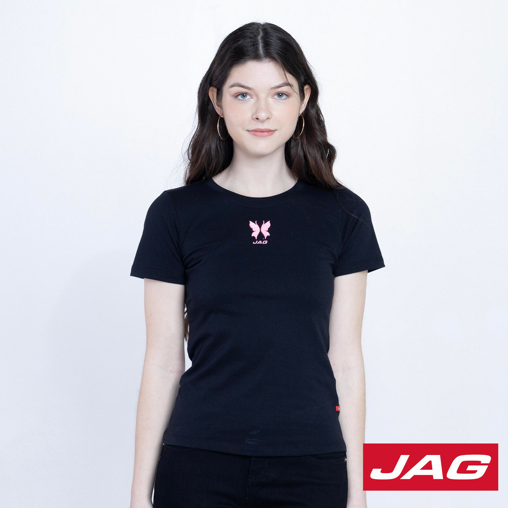 Jag Ladies Basic Tee - Essential Lightweight Cotton T-Shirt | Casual ...