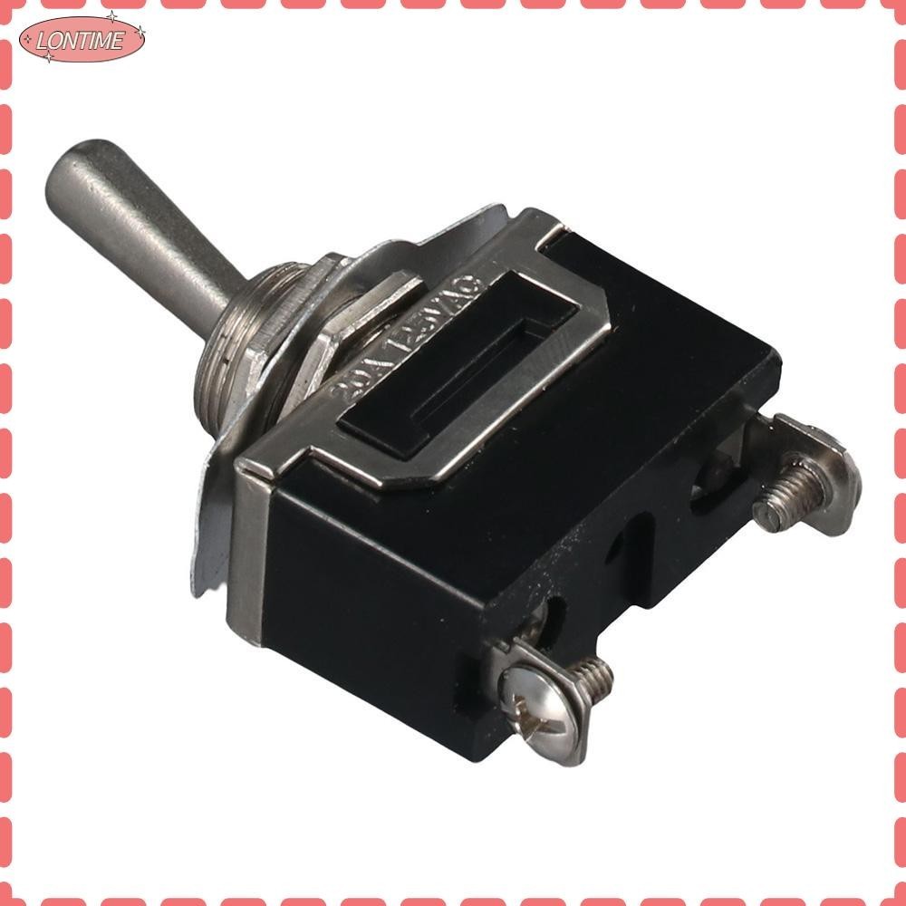LONTIME STORE Toggle Switch, 20a 125v 2Pin Rocker Toggle Switch, Heavy Duty Metal Spst Rocker