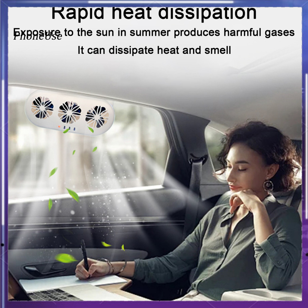 PhoneUse Solar Panel Car Ventilation Fan Highefficiency Solar Car