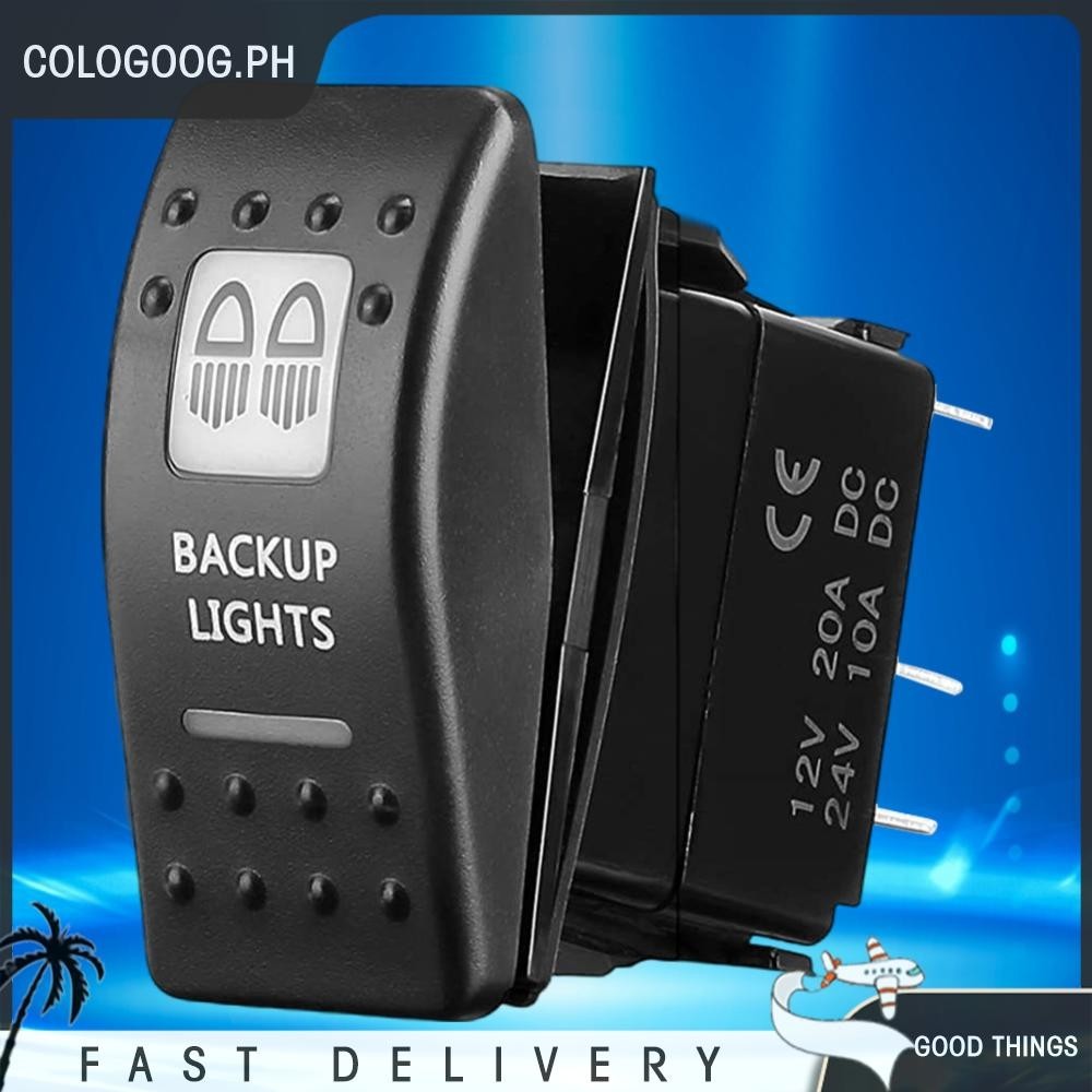 LED Backlight Bar Button 12V 24V Dual LED ON/Off Switch for ATV UTV Car ...