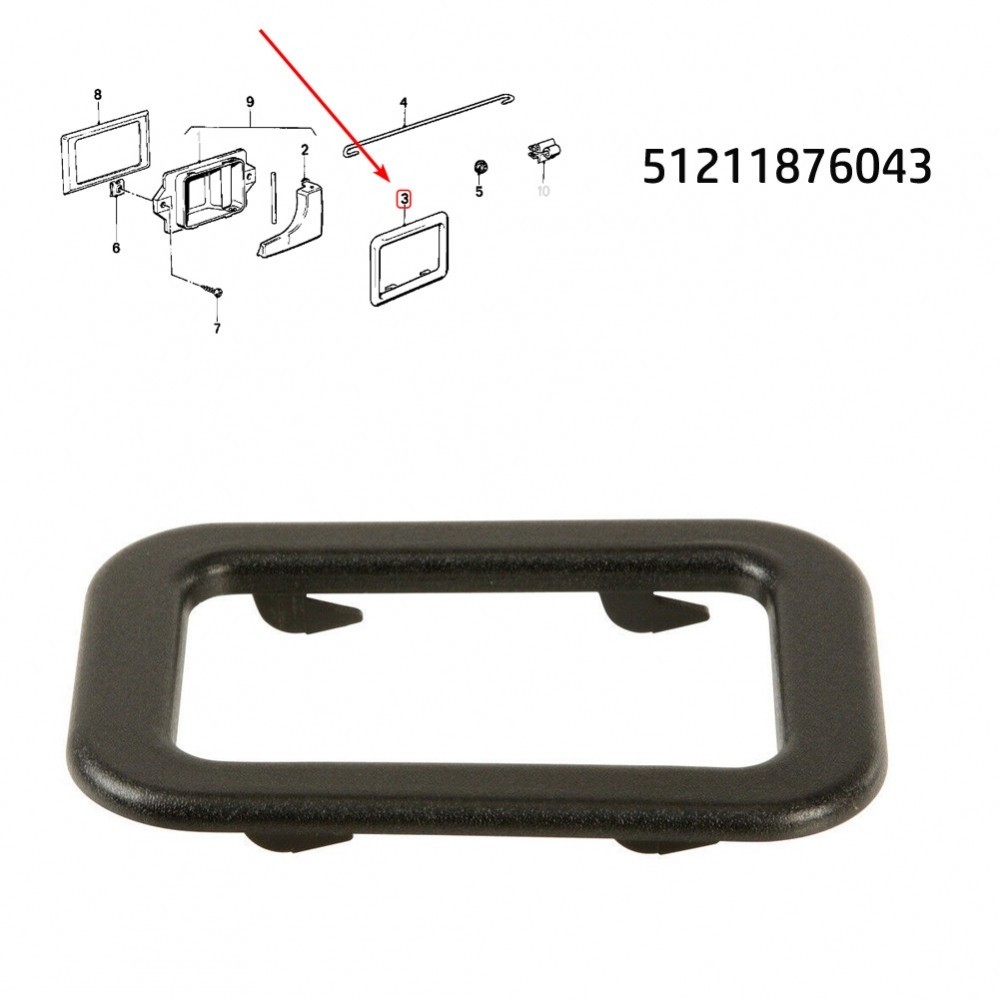 LEFT & RIGHT Inner Door Handles & Trim Set For BMW E30, E28, E24, E23, M5 – US Stock