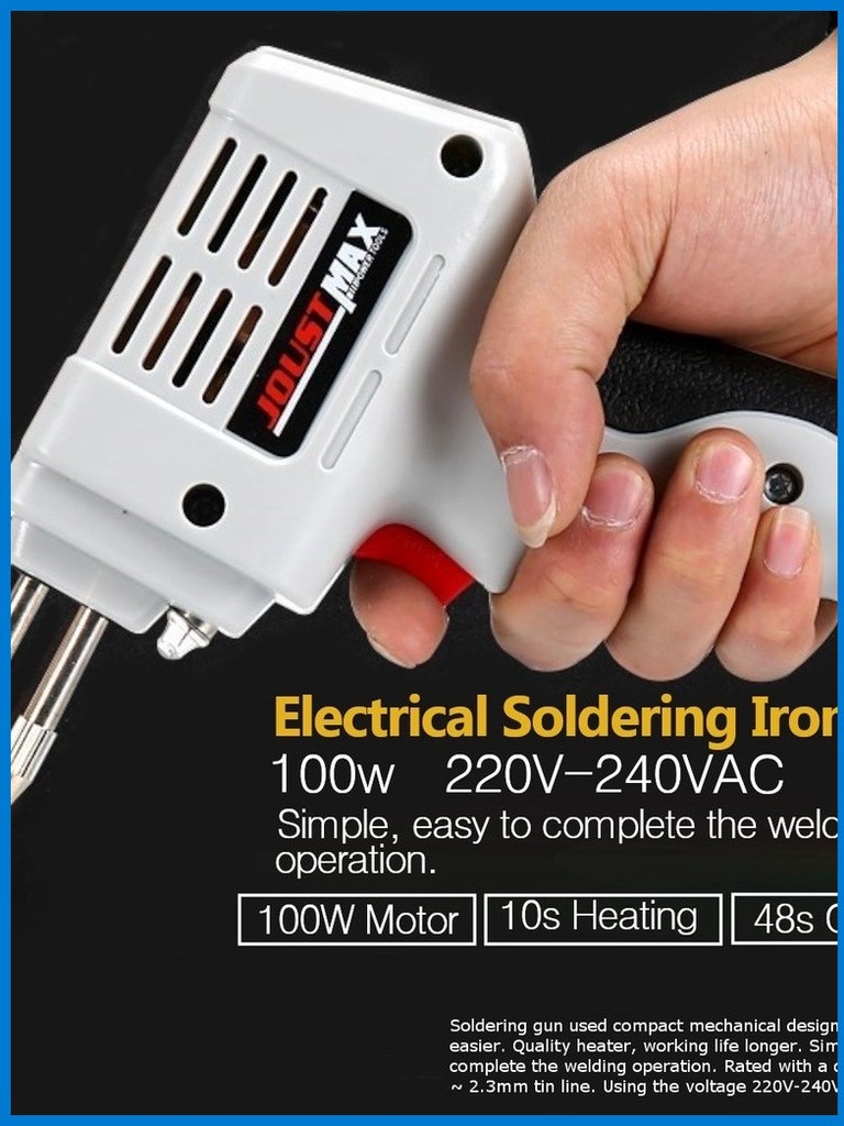100W Electrical Soldering Iron Guns 220V Hand Welding Tool Hot Air Heat ...