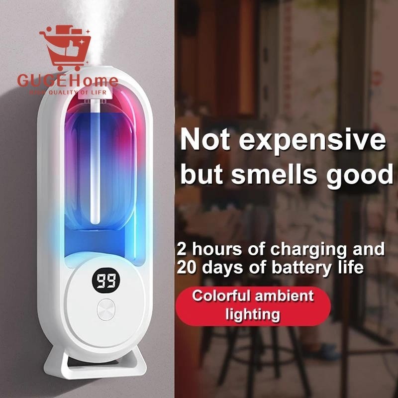 Aroma Diffuser Digital Display Rechargeable Automatic Scent Diffuser ...