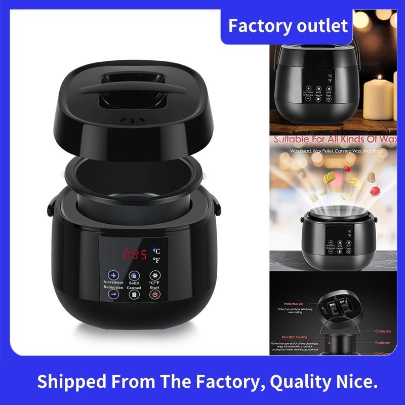 TCFUNDY 8.45 Quart Electric Wax Melting Pot | 1100W, Adjustable Temp 86-230°F, Non-Stick, With Drain Valve