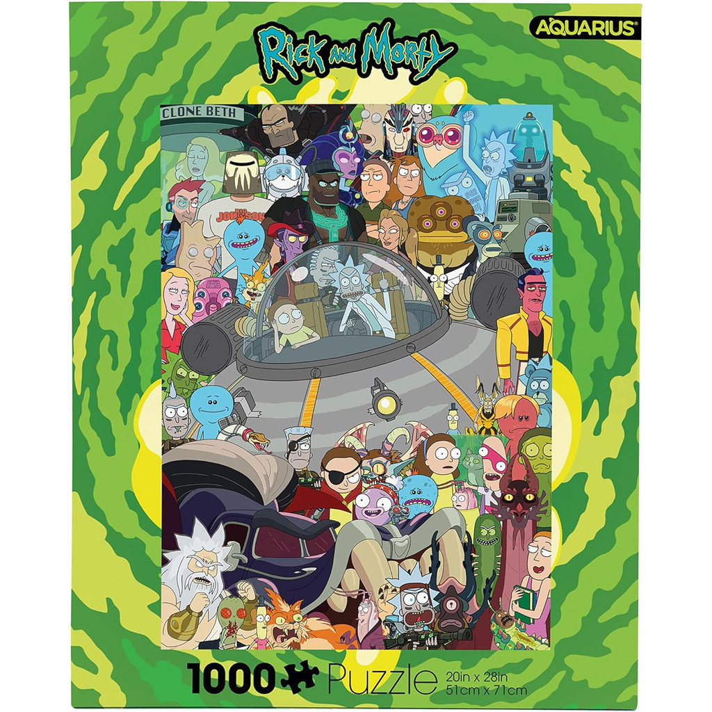 Rick and Morty Cast Puzzle (1000 Piece Jigsaw Puzzle) - Glare Free ...