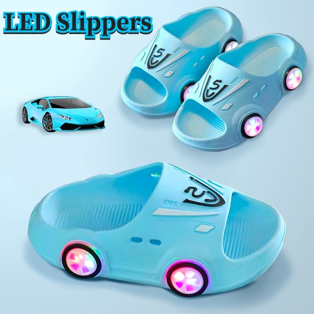 Fashion LED Slippers for Kids Girl Boy Luminous Non-slip Cute Cartoon ...