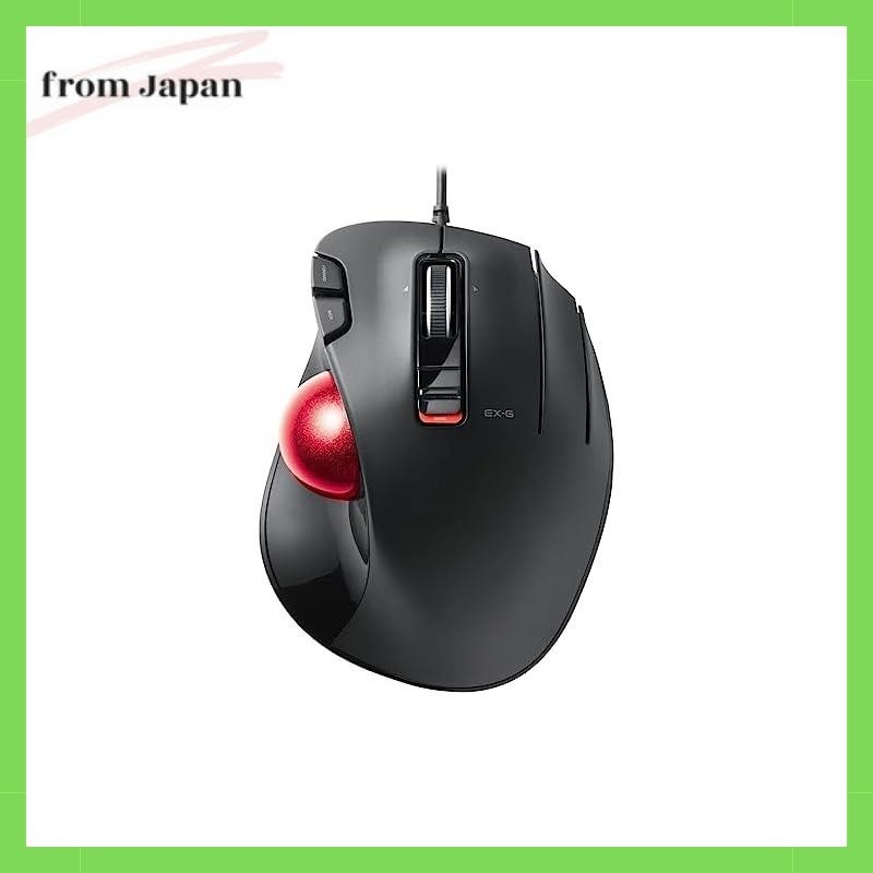 ELECOM USB Trackball Mouse 5 Buttons + Deceleration Switch + Tilt ...