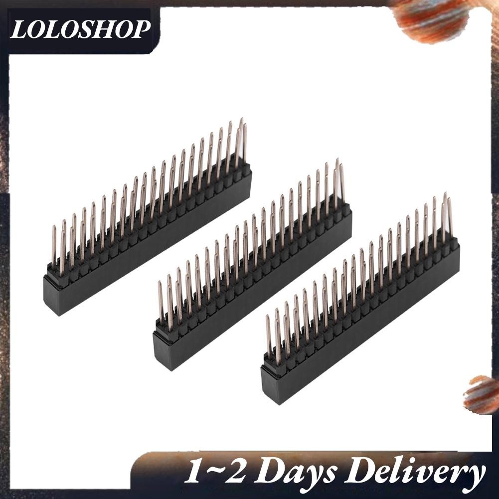 Loloshop1 Female Pin Headers 3pcs 2 X 20 Pins 2.54m Pitch Extra Tall ...