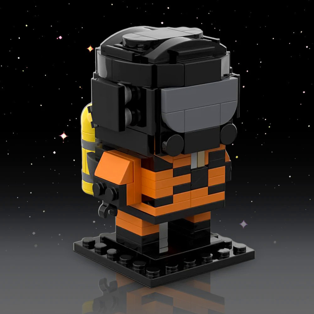 MOC Lethal Company Building Blocks Set, Crewmate Brickheadz, LC Figure ...