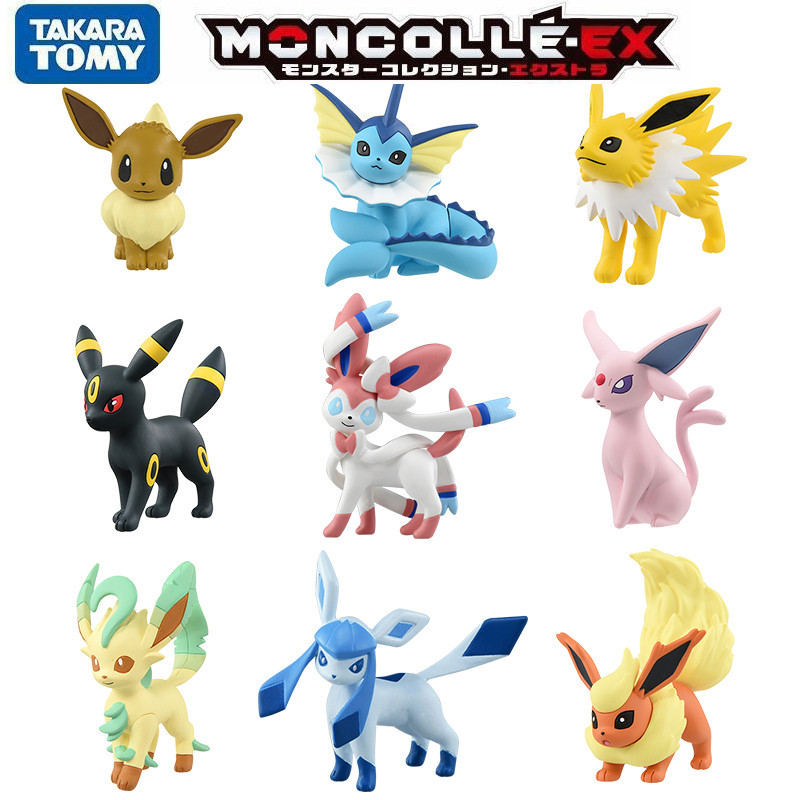 Takara Tomy Pokemon Eevee PVC Action Figures Umbreon Espeon Sylveon ...