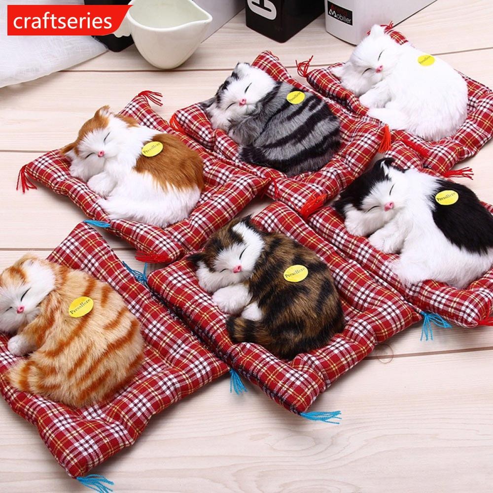 craftseries-simulation-animal-doll-plush-sleeping-cats-toy-with-sound