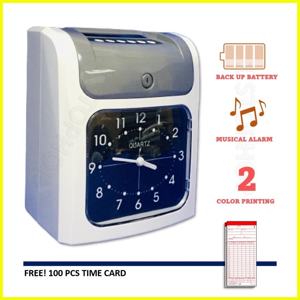♞Analog Time recorder machine Bundy Clock W/ FREE 20PCS Timecard