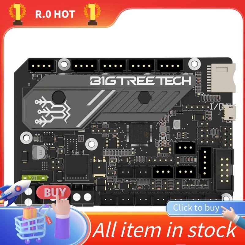 BIGTREETECH Octopus V1.1 voor CR10 Ender 3 3D printer 32bit Control Board Upgrade Spider moederbord Marlin 2.0 Klipper Ondersteuning TMC2209 TMC2208 TMC2130, TFT35 E3 V3.0, 1286LCD ect (met 8 TMC2209