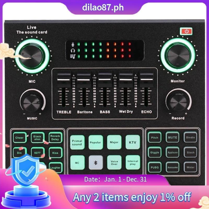 V9 Bluetooth Sound Card Singing Sound Card Universal Audio for Phone ...