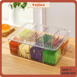 8 Compartment Plastic Divided Craft Jewelry Organizer Box with