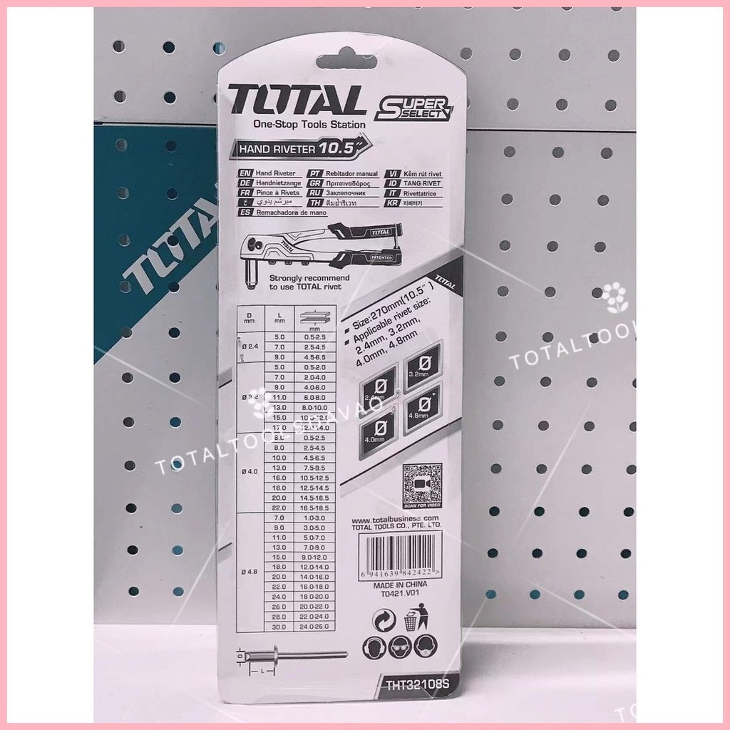 【Hot】 TOTAL Hand riveter 10.5