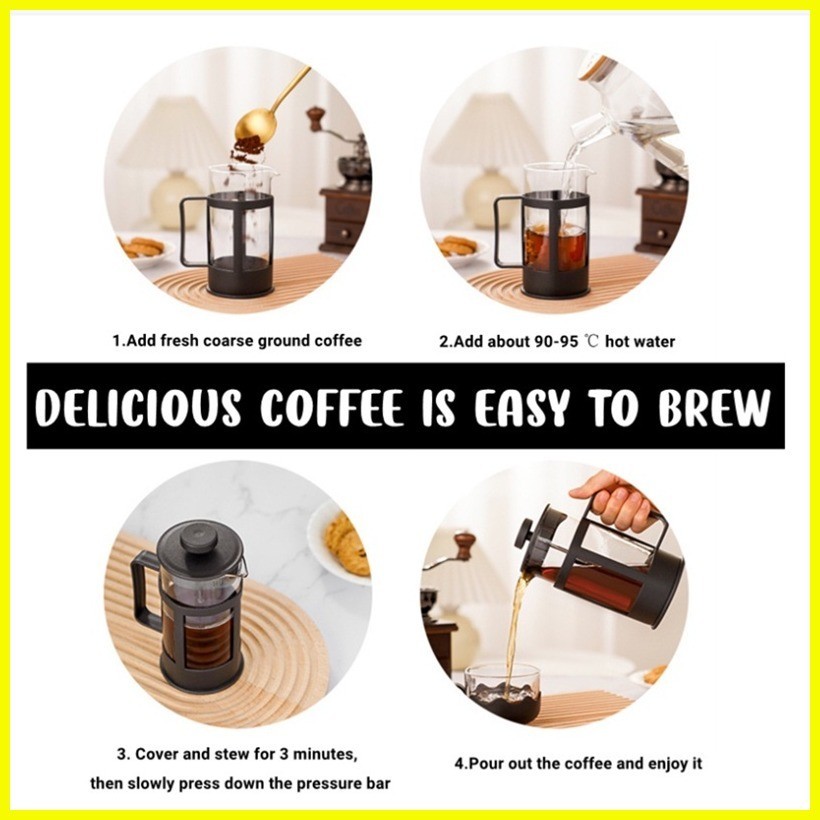 【hot sale】 Coffee press gift set French Press coffee maker Tea Maker