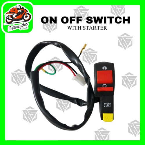 MOTORCYCLE ON OFF SWITCH WITH STARTER [HURRICANE SPEED] | Shopee ...