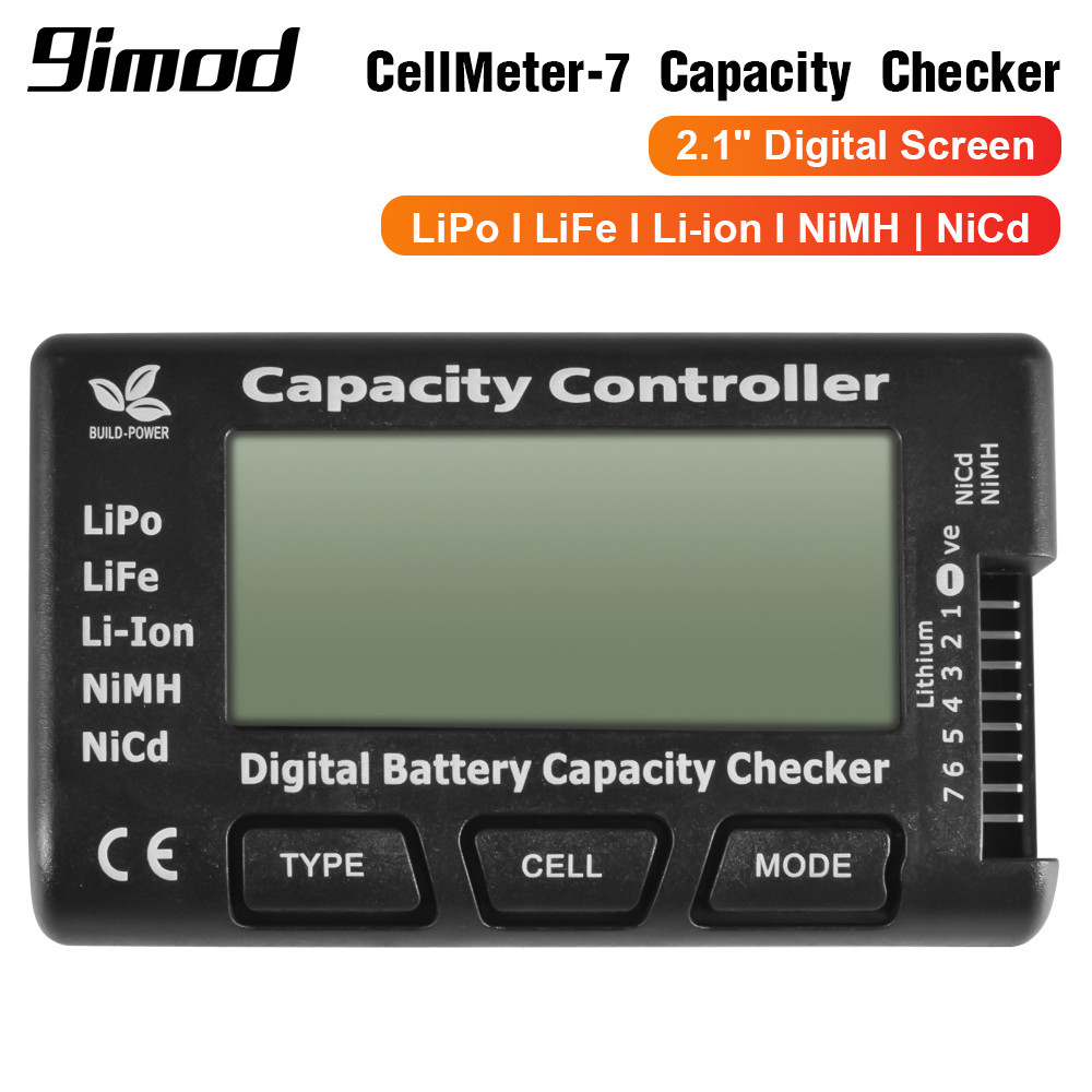 9IMOD RC CellMeter-7 Digital Battery Capacity Checker Controller LiPo ...