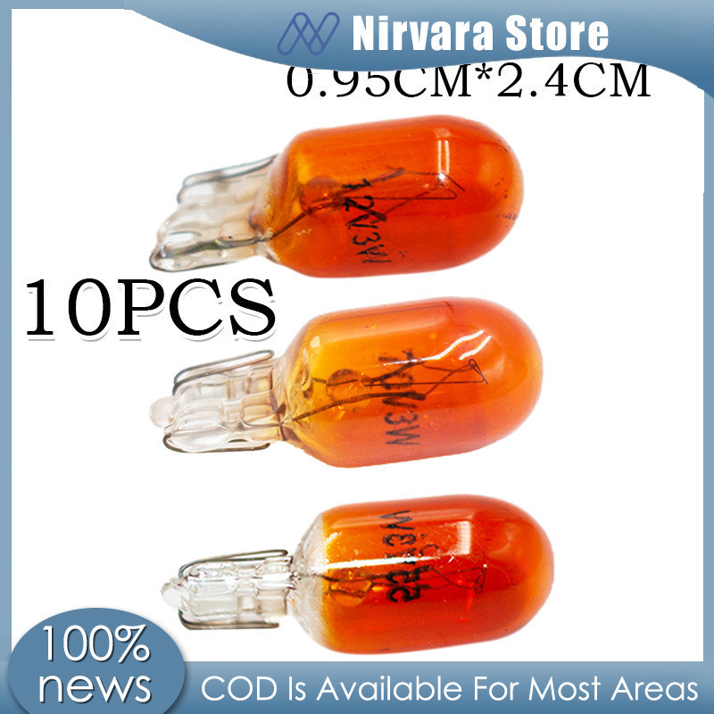 10pcs Ebike Motorcycle Peanut Bulb Orange Taillight Bulb Turn Signal ...