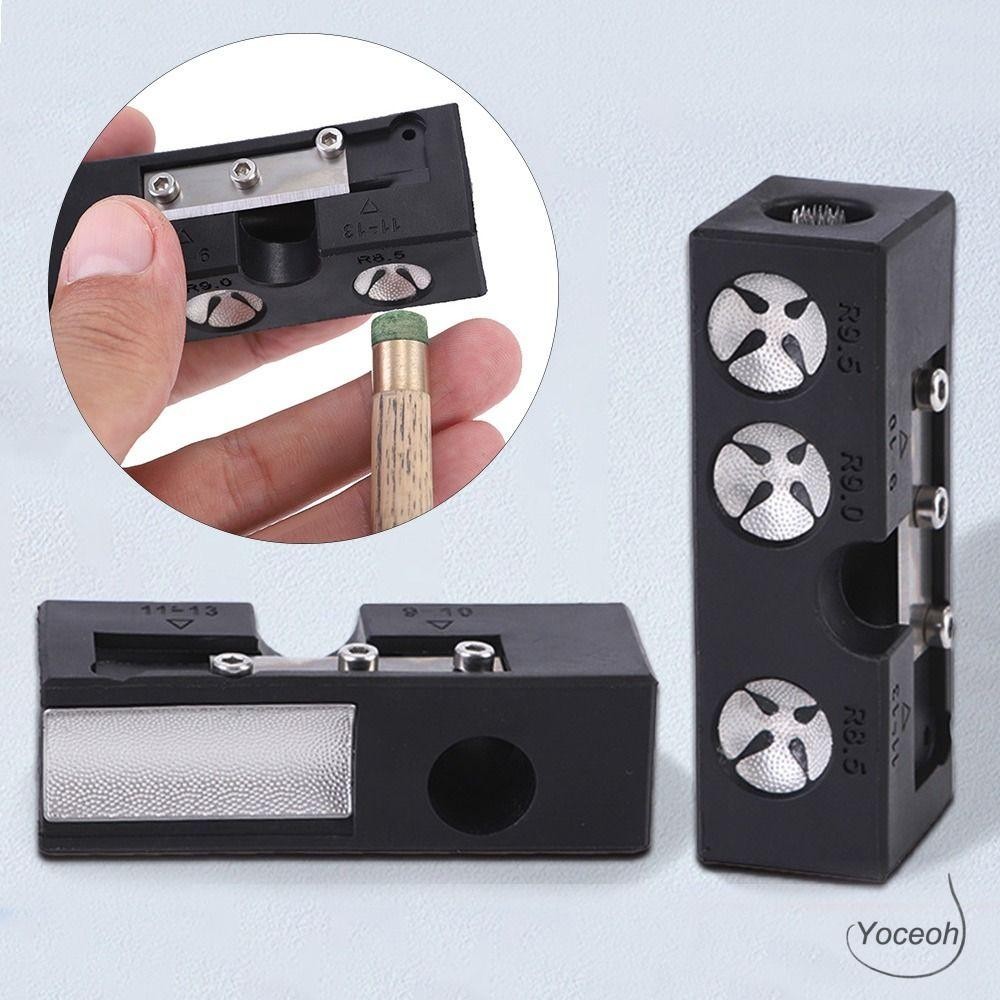 YOCEOH Pool Cue Tip Corrector, Effective Repair 10 in 1 Cue Tip Shaper ...