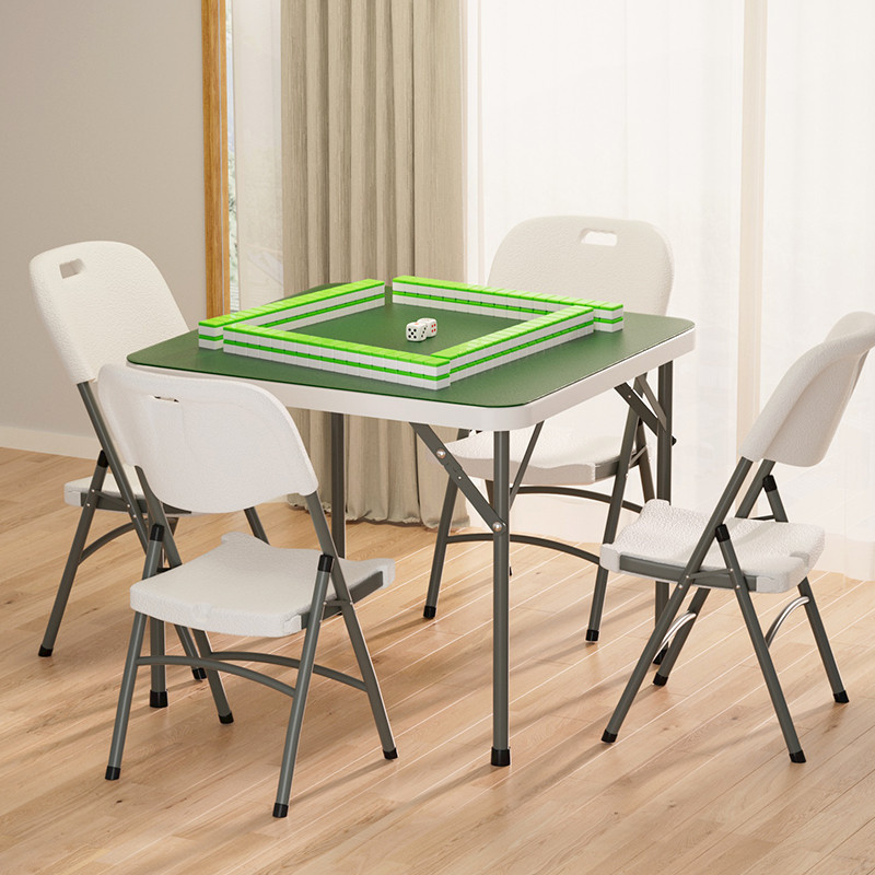 Foldable Table Square Mahjong Table Home Simple Square Dining Table ...