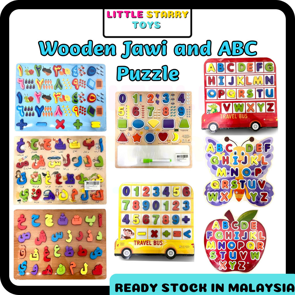 Belajar Huruf Jawi And ABC Puzzle Alif Ba Ta Arabic Early Learning ...