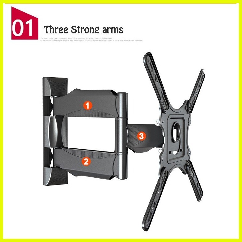 ♞North Bayou NB P4 Full Motion Cantilever Mount 32 55 inch fits flat