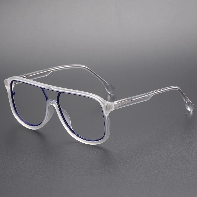 Double Beam Optical Glasses Frame TR90 Men Women Anti Blue Light ...