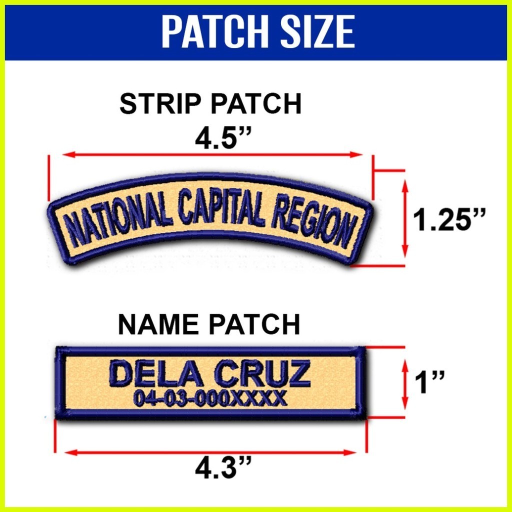 CUSTOMIZED BOYSCOUTS EMBROIDERED NAME PATCHES (ROVER STRIP/NAME PATCH ...