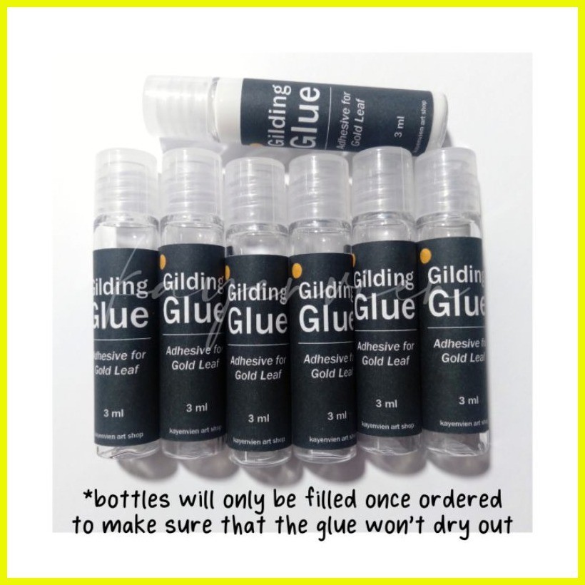 【hot sale】 Gilding Glue / Adhesive for Gold Leaf (3 ml 20 ml