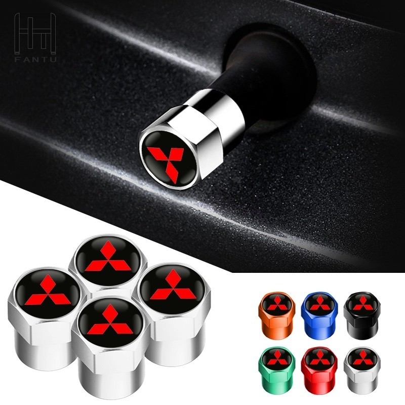 Ftu Pcs Car Wheel Tire Valves Tyre Stem Air Caps Cover Mitsubishi Ralliart Ralli Art Shopee