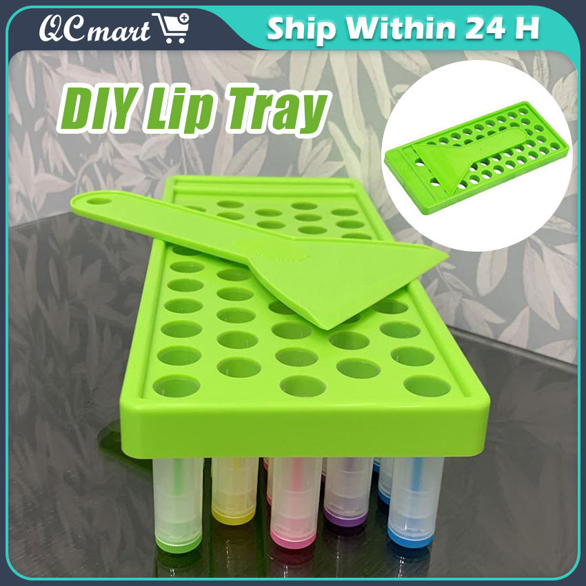 【Fast Shipment】 Lip Balm Filling Mold Tray Antideform Plastic DIY