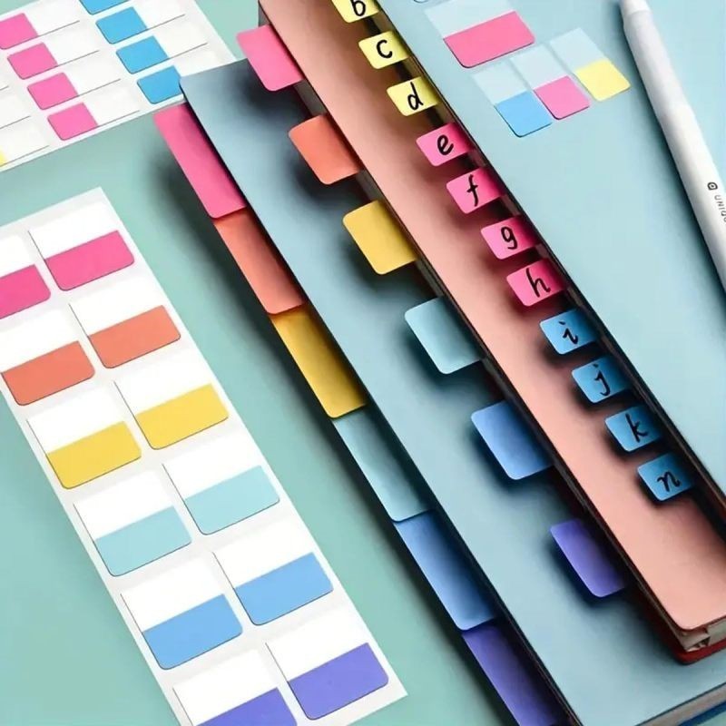 Colorful Index Label Stickers for Office Student Writable Sticky Notes ...