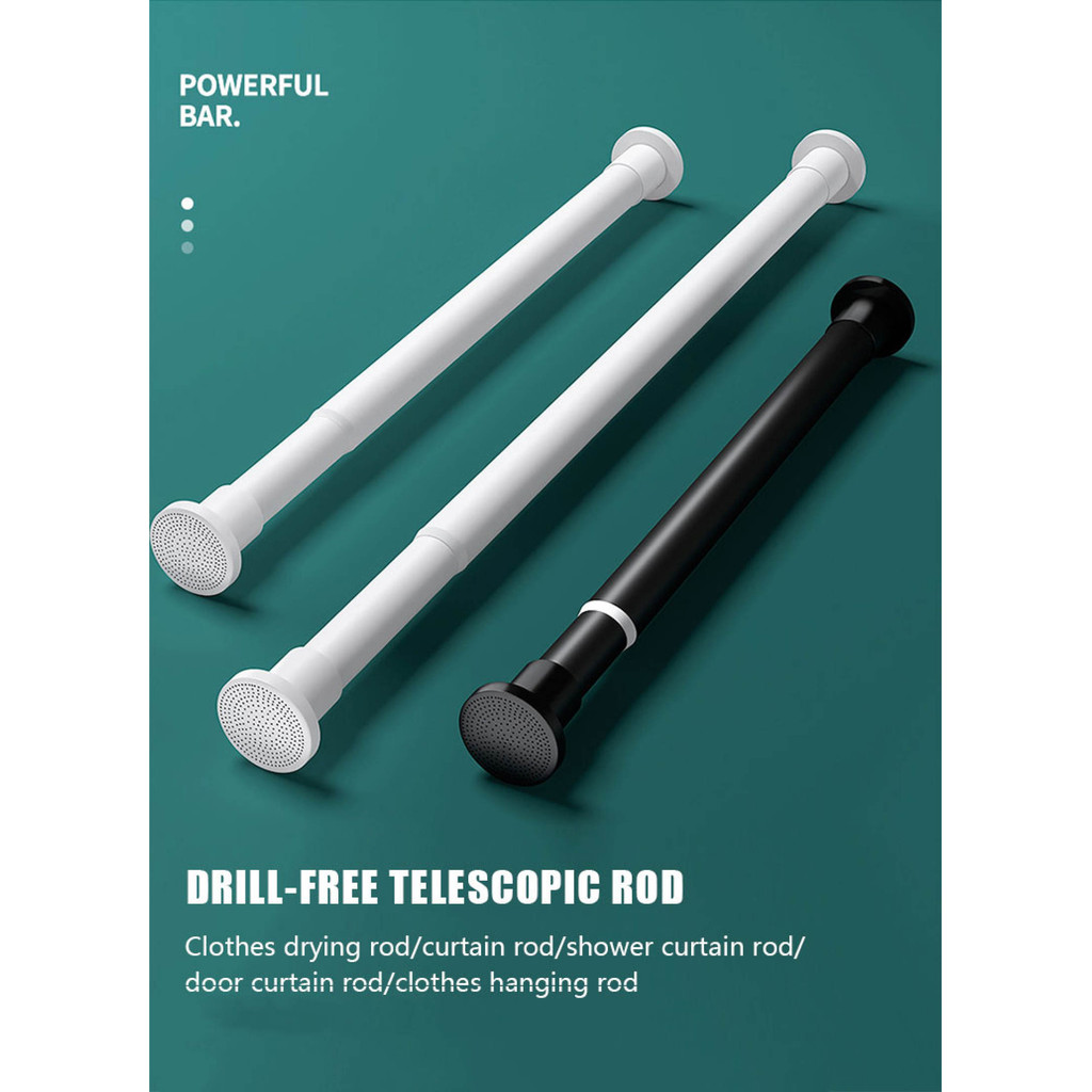 Extendable Curtain Rod Shower Curtain Rod Adjustable Rod (NOTE:THE ...
