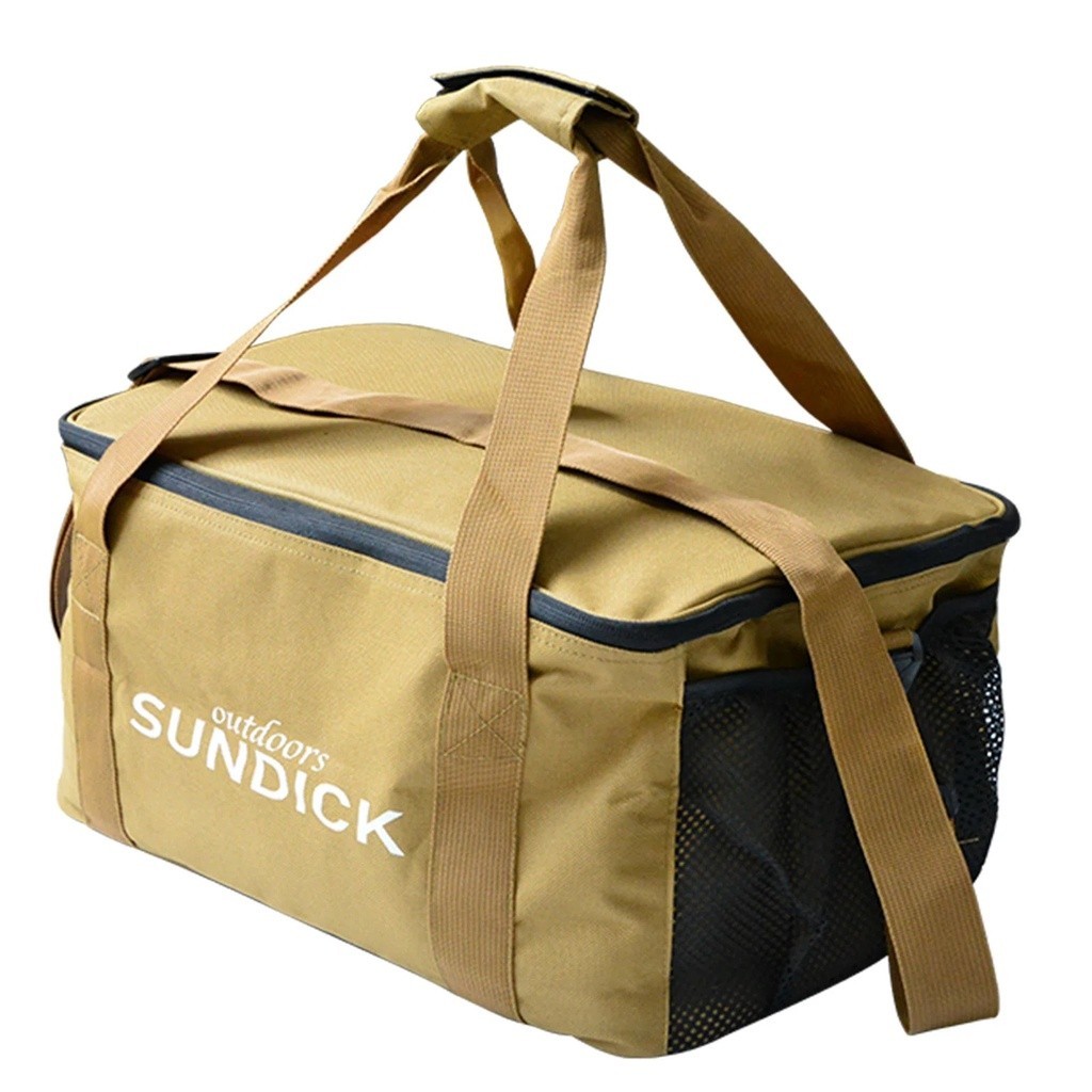 Sundick Brown Camping Bag Outdoors with Sling Strap 600D Oxford ...