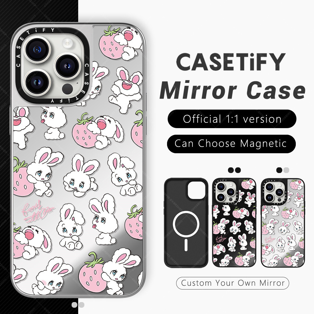 CASETIFY iPhone15pro ケース foxy strawberry