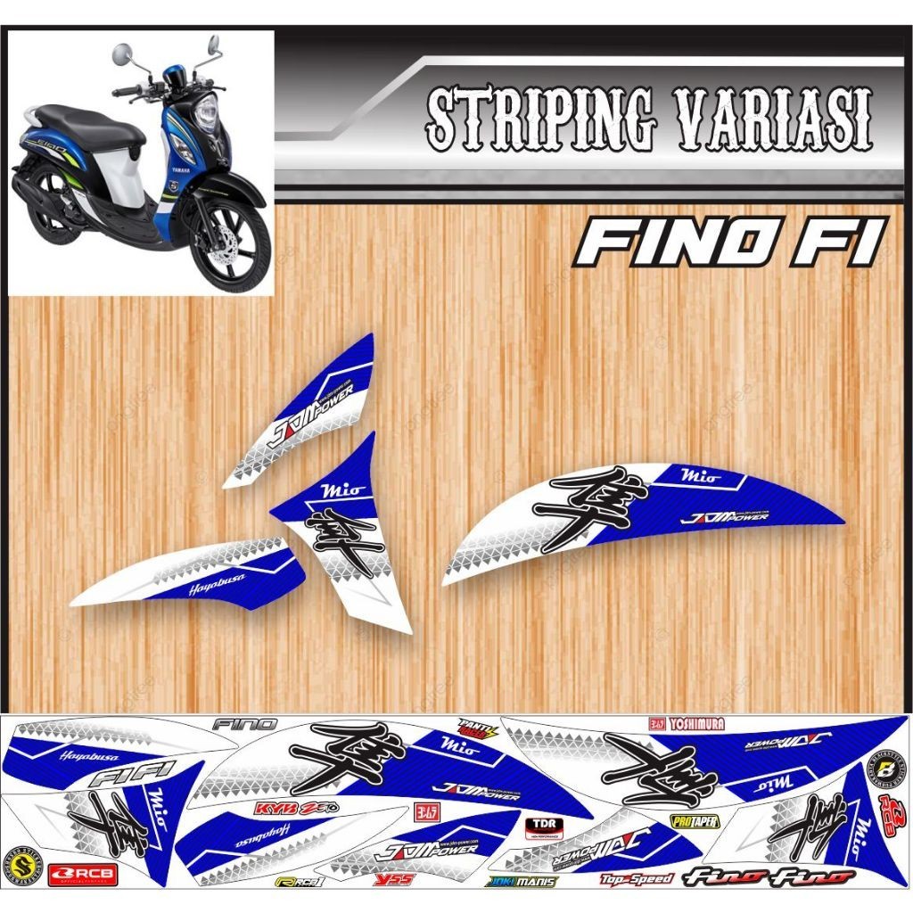 Variations/striping Stickers For YAMAHA VINO Motorcycle Variations, The ...