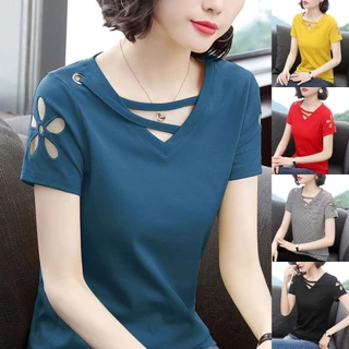 V-NECK SHIRT FOR LADIES - Best Prices and Online Promos - Apr 2024